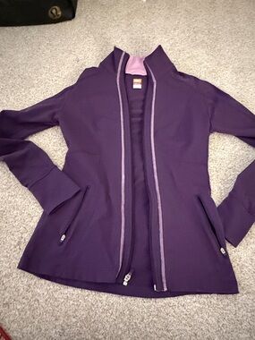 LUCY Women's Purple Zip-Front Jacket. This is similar to a define jacket.